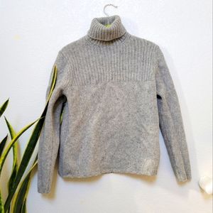 Wool turtleneck sweater